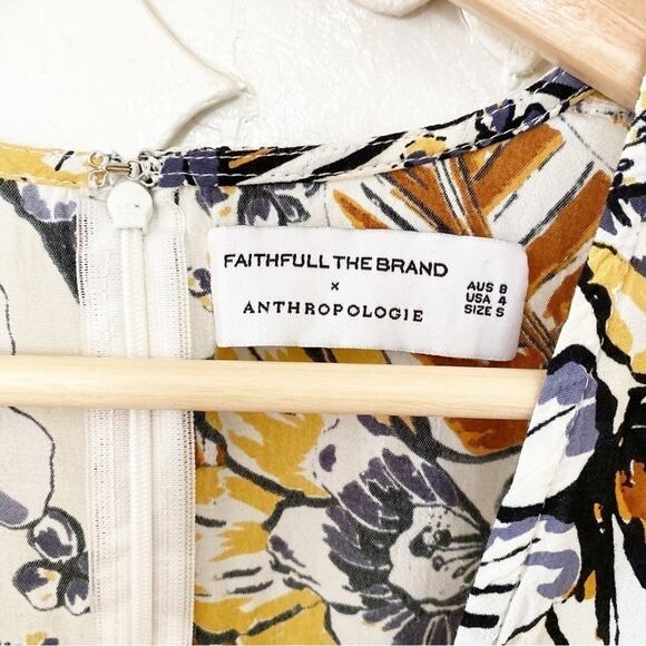 Anthropologie Faithfull Chloe Mid Dress Size 4 - Picture 5 of 9